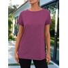 image:imageAUTOMET Womens Short Sleeve Crewneck Shirts Summer Basic Tops02purple