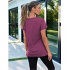 image:imageAUTOMET Womens Short Sleeve Crewneck Shirts Summer Basic Tops02purple
