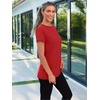 image:imageAUTOMET Womens Short Sleeve Crewneck Shirts Summer Basic Tops02red