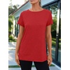 image:imageAUTOMET Womens Short Sleeve Crewneck Shirts Summer Basic Tops02red