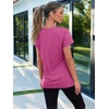 image:imageAUTOMET Womens Short Sleeve Crewneck Shirts Summer Basic Tops02rosered
