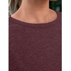 image:imageAUTOMET Womens Short Sleeve Crewneck Shirts Summer Basic Tops02winered