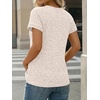 image:imageAUTOMET Womens Short Sleeve Decorative Buttons ShirtsApricot
