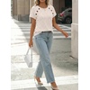 image:imageAUTOMET Womens Short Sleeve Decorative Buttons ShirtsApricot