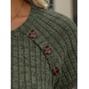 image:imageAUTOMET Womens Short Sleeve Decorative Buttons ShirtsArmy