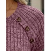 image:imageAUTOMET Womens Short Sleeve Decorative Buttons ShirtsBurgundy