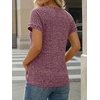 image:imageAUTOMET Womens Short Sleeve Decorative Buttons ShirtsBurgundy