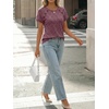 image:imageAUTOMET Womens Short Sleeve Decorative Buttons ShirtsBurgundy
