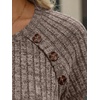 image:imageAUTOMET Womens Short Sleeve Decorative Buttons ShirtsCoffeegrey