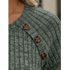 image:imageAUTOMET Womens Short Sleeve Decorative Buttons ShirtsGreen