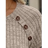 image:imageAUTOMET Womens Short Sleeve Decorative Buttons ShirtsKhaki