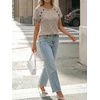 image:imageAUTOMET Womens Short Sleeve Decorative Buttons ShirtsKhaki