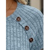 image:imageAUTOMET Womens Short Sleeve Decorative Buttons ShirtsLightblue
