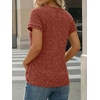 image:imageAUTOMET Womens Short Sleeve Decorative Buttons ShirtsMaple