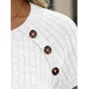 image:imageAUTOMET Womens Short Sleeve Decorative Buttons ShirtsWhite