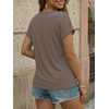 image:imageAUTOMET Womens Short Sleeve Shirts Dressy Business Casual Summer Tops 2026 Lace Spring Blouses Loose Fit Trendy OutfitsCoffe Grey