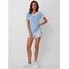 image:imageAUTOMET Womens Short Sleeve TShirts V Neck Summer Tops Comfy Clothes 2026Blue
