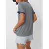 image:imageAUTOMET Womens Short Sleeve TShirts V Neck Summer Tops Comfy Clothes 2026Bluegrey
