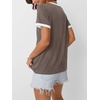 image:imageAUTOMET Womens Short Sleeve TShirts V Neck Summer Tops Comfy Clothes 2026Coffee