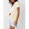 image:imageAUTOMET Womens Short Sleeve TShirts V Neck Summer Tops Comfy Clothes 2026Cream