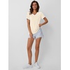 image:imageAUTOMET Womens Short Sleeve TShirts V Neck Summer Tops Comfy Clothes 2026Cream