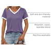 image:imageAUTOMET Womens Short Sleeve TShirts V Neck Summer Tops Comfy Clothes 2026Purple