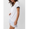 image:imageAUTOMET Womens Short Sleeve TShirts V Neck Summer Tops Comfy Clothes 2026White