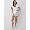 image:imageAUTOMET Womens Short Sleeve TShirts V Neck Summer Tops Comfy Clothes 2026White