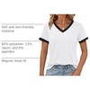 image:imageAUTOMET Womens Short Sleeve TShirts V Neck Summer Tops Comfy Clothes 2026White