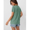 image:imageAUTOMET Womens Short Sleeve Tops Crewneck TShirts Summer Casual ShirtsLightgreen