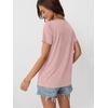image:imageAUTOMET Womens Short Sleeve Tops Crewneck TShirts Summer Casual ShirtsPink
