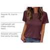 image:imageAUTOMET Womens Short Sleeve Tops Crewneck TShirts Summer Casual ShirtsWinered