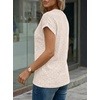 image:imageAUTOMET Womens Spring Top Summer Short Sleeve T Shirt Business Dressy Casual Blouse Henley V Neck Sweater Loose Fit Tee TunicApricot