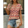 image:imageAUTOMET Womens Spring Tops 2026 Short Sleeve Shirts HenleyBoho E