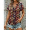 image:imageAUTOMET Womens Spring Tops 2026 Short Sleeve Shirts HenleyBoho a