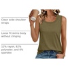 image:imageAUTOMET Womens Square Neck Tank TopArmy Green