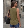 image:imageAUTOMET Womens Square Neck Tank TopArmy Green