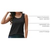 image:imageAUTOMET Womens Square Neck Tank TopBlack