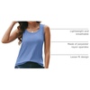 image:imageAUTOMET Womens Square Neck Tank TopBlue