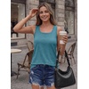 image:imageAUTOMET Womens Square Neck Tank TopBlue Grey