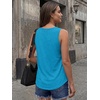 image:imageAUTOMET Womens Square Neck Tank TopBright Blue