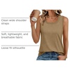 image:imageAUTOMET Womens Square Neck Tank TopCoffee