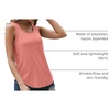image:imageAUTOMET Womens Square Neck Tank TopCoral