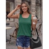 image:imageAUTOMET Womens Square Neck Tank TopDark Green