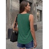 image:imageAUTOMET Womens Square Neck Tank TopDark Green