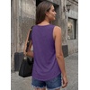 image:imageAUTOMET Womens Square Neck Tank TopDark Purple