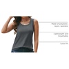 image:imageAUTOMET Womens Square Neck Tank TopGray