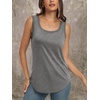 image:imageAUTOMET Womens Square Neck Tank TopGray
