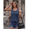 image:imageAUTOMET Womens Square Neck Tank TopNavy