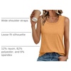 image:imageAUTOMET Womens Square Neck Tank TopOrange